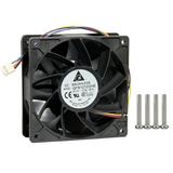Original Delta QFR1212GHE 12VDC 2.7A 120x120x38mm 4-Pin Cooling Fan for Antminer s19 S9 L3+ High Airflow PC Case Mining