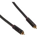 Onix Series Digital Coaxial Audio/Video RCA Subwoofer CL2 Rated Cable RG-6/U 75-ohm 50ft Black