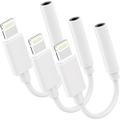 3 Pack Lightning to 3.5 mm Headphone Jack Adapter iPhone Headphones Adapter Lightning to 3.5mm Audio Aux Jack Adapter Dongle Cable Converter for iPhone 14 13 12 11 XS XR X 8 iPad