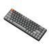 Alloet K68 Mechanical Gaming Keyboard Ergonomic Wireless for Desktop (Blue Axis Grey)