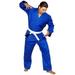 Woldorf USA BJJ Kimono Jiu Jitsu Judo Gi Student Blue Color 8 A6 NO Logo Martial Arts Fighting Uniform Training Uniforms Pre-Shrunk Ultra Light Weight Uniforms