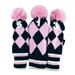 3Pcs for Woods Driver Fairway for Golf Bag Gift Knitted Golf Club Head