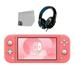 Pre-Owned Nintendo Switch Lite - Pink With Headset Bolt Axtion Bundle (Refurbished: Good)