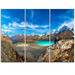 Design Art Alps Mountains in Swiss Panorama - 3 Piece Graphic Art on Wrapped Canvas Set