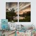 DESIGN ART Designart Sunset over Rydal Waters Landscape Canvas Wall Art Print 2 Piece Set 12 W x 20 H x 1 D x 2 Pieces