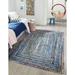 RugPal Braided Slin Collection Area Rug 5 x8 - Black-Blue