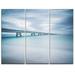 Design Art Industrial Pier Side view - 3 Piece Graphic Art on Wrapped Canvas Set