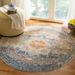 Safavieh Vintage Persian Hildegard Oriental Distressed Rug Blue/Multi 5 Round 5 Round Indoor Living Room Bedroom Round