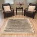 Spectrum Rugs Legacy Home Faux Sheepskin Square Shag Area Rug Sable 12 x 12 Square 12 Square Living Room Bedroom Dining Room