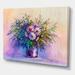 DESIGN ART Designart Impressionist Still Life Of Blooming Flowers IV Farmhouse Canvas Wall Art Print 40 In. wide X 30 In. high