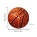 Stainless Steel Lanyard Round basketball appearance wall clock mute home decoration wall clock Title Boxing Timer - round Timer