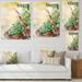 DESIGN ART Designart Bunch Of Green Grapes In Basket Farmhouse Canvas Wall Art Print 12 in. wide x 20 in. high