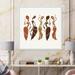 DESIGN ART Designart Beautiful African American Dancers Silhouettes Glam Framed Canvas Wall Art Print 16 in. wide x 16 in. high - White