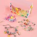 Gpoty Charm Bracelet Making Kit DIY Bag and Bracelet Making Kit Jewellery Making Kit Colorful Beads Making Kit Jewellery Craft Kit Creative Jewelry Making Supplies for Girls Adults Gift DIY Lovers