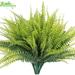 Trianu 4 Bundles Artificial Boston Fern Plants Fake Greenery Shrubs Faux Plant Bushes for Home Garden Office Farmhouse Indoor Outdoor Decor