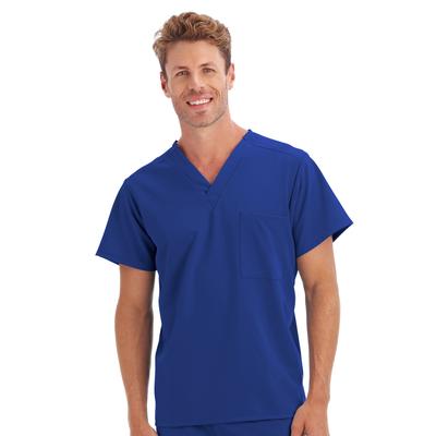 Men's Big & Tall One Pocket Unisex Scrub Top by Jockey in Galaxy (Size XL)