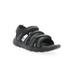 Women's Travelactiv Adventure Sandal by Propet in Black (Size 9.5 XXW)