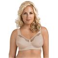 Plus Size Women's Fully®Cotton Soft Cup Lace Bra by Exquisite Form in Damask (Size 40 D)