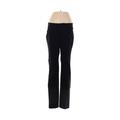 DKNY Jeans Dress Pants - Mid/Reg Rise Straight Leg Boyfriend: Black Bottoms - Women's Size 4 Petite