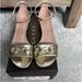 Gucci Shoes | Gucci Horsebit Gold Leather Ankle Strap Sandals Size 37 | Color: Gold | Size: 37