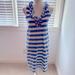 Kate Spade Dresses | Blue And White Striped Kate Spade Ruffle Top Dress Size S | Color: Blue/White | Size: S