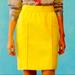 Anthropologie Skirts | Anthropologie Cartonnier Yellow Well Pocket Pencil Skirt Large Pockets 6 | Color: Yellow | Size: 6