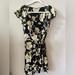 Free People Dresses | Free People French Quarter Floral Wrap Dress Size Large | Color: Black/White | Size: L