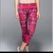 Lululemon Athletica Pants & Jumpsuits | Lululemon Run: Inspire Crop Ii Size 8 Leggings Rose Print Pink | Color: Pink/Red | Size: 8