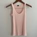 J. Crew Tops | J Crew Light Pink Ribbed Tank Top | Color: Pink/Tan | Size: Xxs