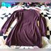 American Eagle Outfitters Dresses | American Eagle Maroon Waffle Print Long Sleeve Dress Size Small | Color: Purple/Red | Size: S