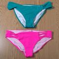 Pink Victoria's Secret Swim | B3 New Bundle Of 2 Womens Swimsuit Bikini Bottoms Pink Victoria’s Secret Small | Color: Green/Pink | Size: S