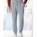 Blair Men's Haband Men’s Elastic Cuff Fleece Pants - Grey - XL