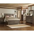 Signature Design by Ashley Juararo Low Profile Standard Bed Wood in Brown | 54 H x 63 W x 86 D in | Wayfair B251B6