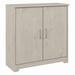 Bush Furniture Cabot Small Bathroom Storage Cabinet with Doors in Linen White Oak - Bush Furniture WC31198-Z1
