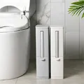 Ensemble de poubelle étroite brosse de toilette poubelle en plastique poubelle de cuisine