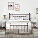 Javlergo 3-Piece Bedroom Sets with Metal Platform Bed Frame and Nightstand Set of 2