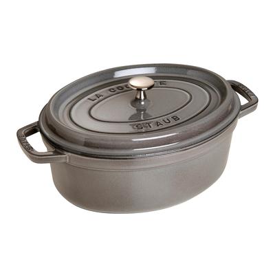 STAUB Cast Iron Oval Cocotte, Dutch Oven, 5.75-quart, serves 5-6, Made in France - 5.75-qt