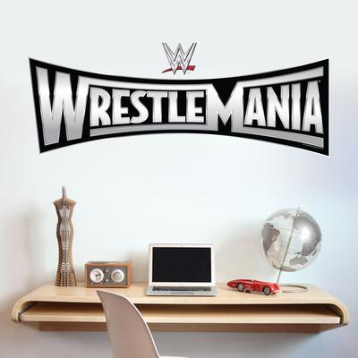 WWE WrestleMania Logo Wall Sticker - 90cm x 35cm height Image