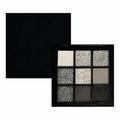 CLZOUD Eye Shadow Palette Makeup Cold and Sweet Light European and American Makeup! Nine Color Eye Shadow Plate Cement Dark Punk Black White Gray Metal Pearlescent