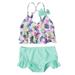 B91xZ Girls Swimsuits Tankini Summer Children s Swimsuit Separate Female Baby Swimsuit Girls Cute Colored Dot Printed Swimsuit Green Sizes 18-24 Months