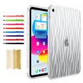 Clear Case for iPad Air 4th Generation 10.9 2020 Shockproof Thin Slim Transparent Flexible TPU Gel Silicone Lightweight Anti-scratch Back Cover Protective Shell Fit for iPad Air 4th Gen Clear