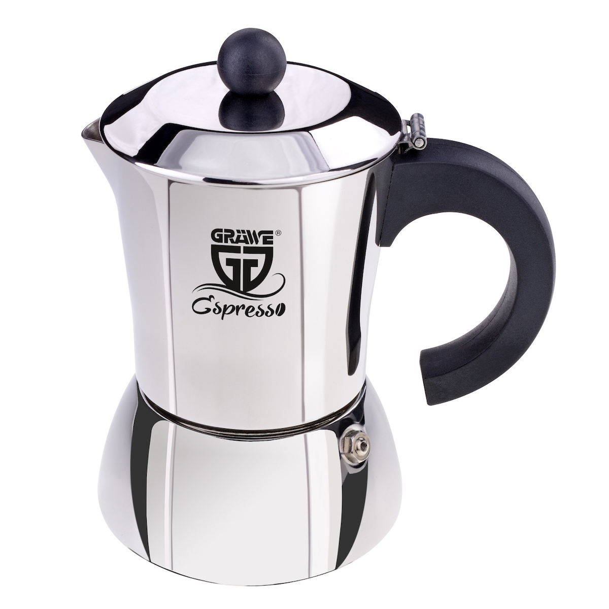 GRÄWE Espressokocher aus Edelstahl für 4 Tassen Image