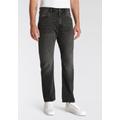Straight-Jeans LEVI'S "551Z AUTHENTIC" Gr. 32, Länge 30, grau (midnight impressions) Herren Jeans Loose Fit mit Lederbadge