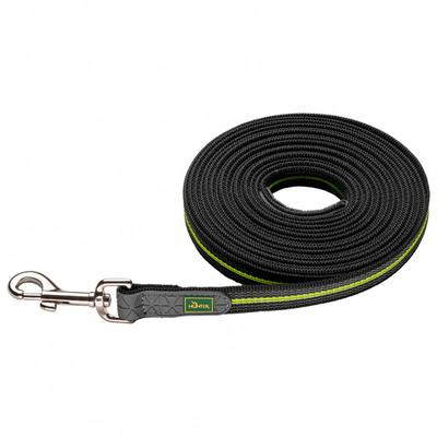 Hunter - Trackingleash Visby Super Grip - Hundeleine Gr Länge 5 m - Breite 2,0 cm gelb reflective