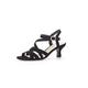 Gabor Women Sandals, Ladies Strappy Sandals,Sandal,Summer Shoe,Summer Sandal,Heel,Black (Schwarz),39 EU / 6 UK
