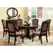 Traditional Formal Set of 2 Side Chairs Solid wood Chair Padded Fabric Upholstered Seat Kitchen Dining Room Furniture