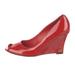 Gucci Shoes | Interlocking G Logo Gucci Patent Leather Pumps, Size 10 | Color: Red | Size: 10