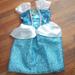 Disney Costumes | Cinderella Dress And Shoes - Fits Size 4-6x | Color: Blue/White | Size: Osg