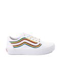 Vans Shoes | #37s New With Tags Vans Old Skool Pride Skate Shoe - White / Rainbow | Color: White | Size: Various