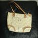 Coach Bags | Coach Peyton Embossed Patent Leather Tote | Color: Cream | Size: Os